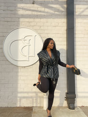 Chevron  Quilted Vest