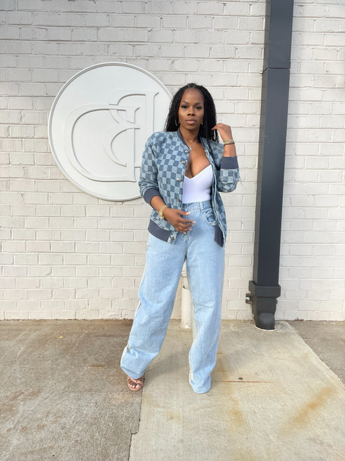 Denim Damier Jacket