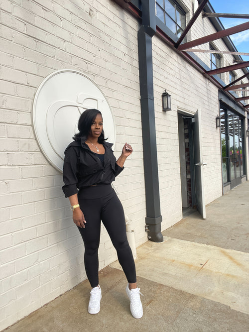 Slay Essential Windbreaker Leggings Set
