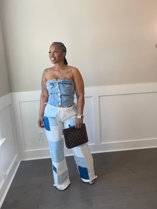 Denim Corset