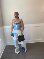 Denim Corset