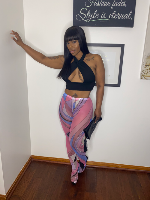 Disco printed Pants