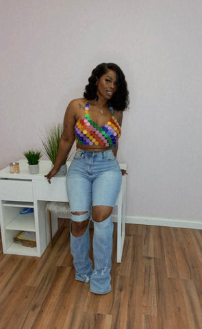Backless Button Down