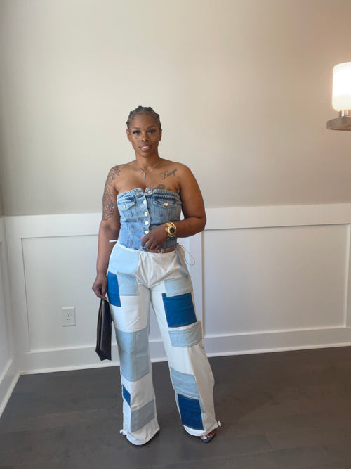Denim Corset