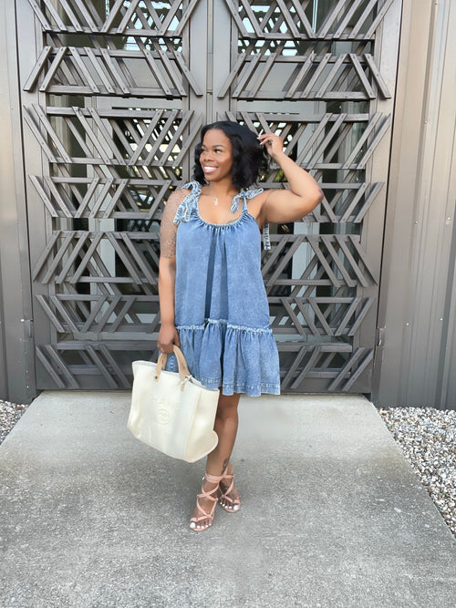 Denim Babydoll Dress