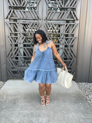 Denim Babydoll Dress