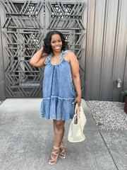 Denim Babydoll Dress