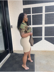 Camo Crop Shirt
