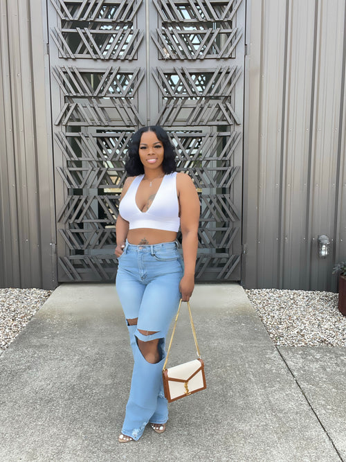 Ripped High Waist