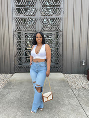 Ripped High Waist